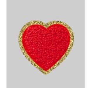 Peel-and-Stick Red Heart Bag Patch Accessory